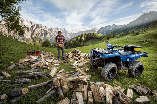 Das Yamaha-Quad ATV YFM700: Ob beim Freizeiteinsatz oder in der Land- und Forstwirtschaft - immer ein zuverlässiger Partner